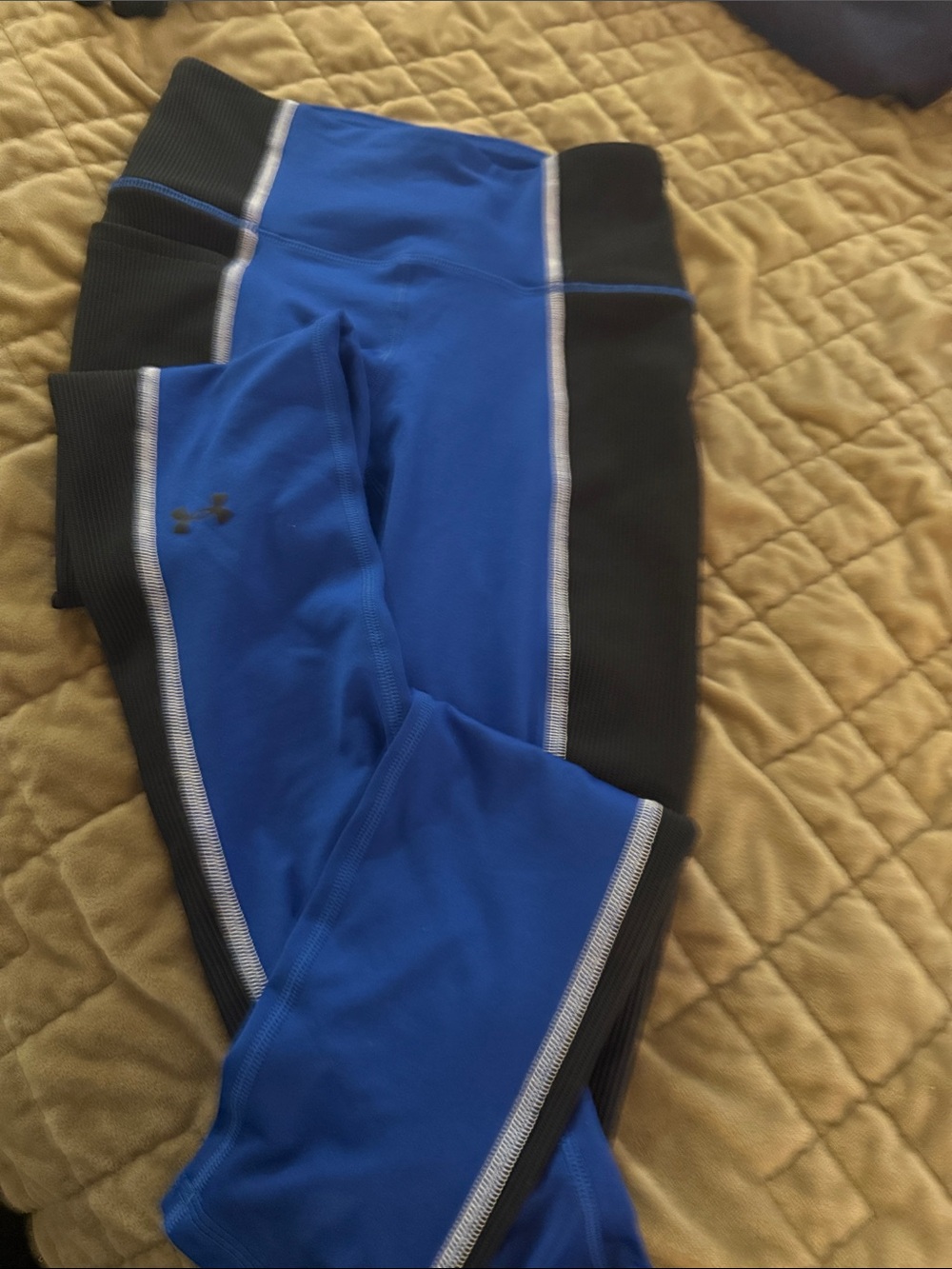 Under Armour Blue and Black Performance Leggings